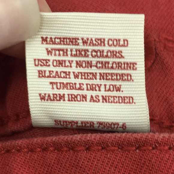 NEW Arizona Jean Co. Red Crop Jeggings 11 Junior - Picture 8 of 8